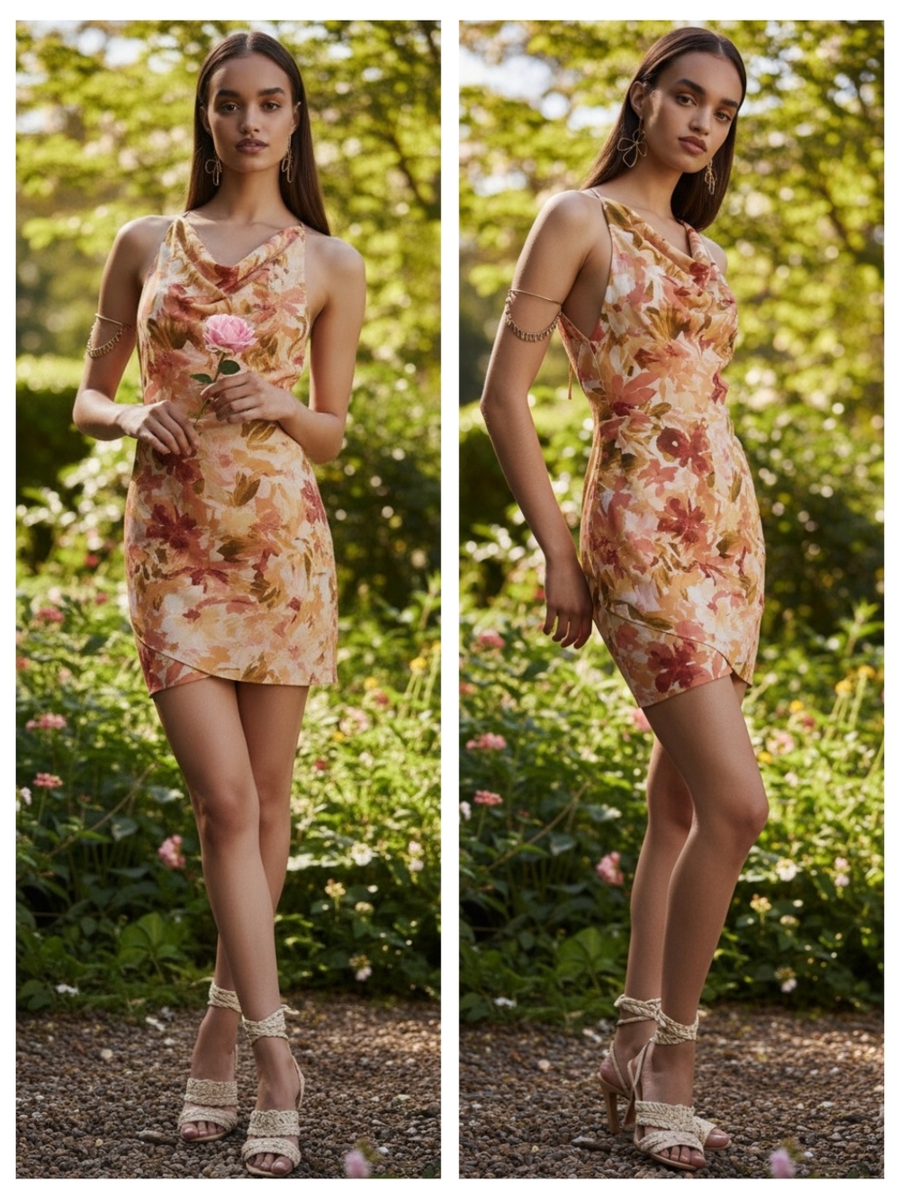 Anthropologie Significant Other Sleeveless Floral Mini Dress